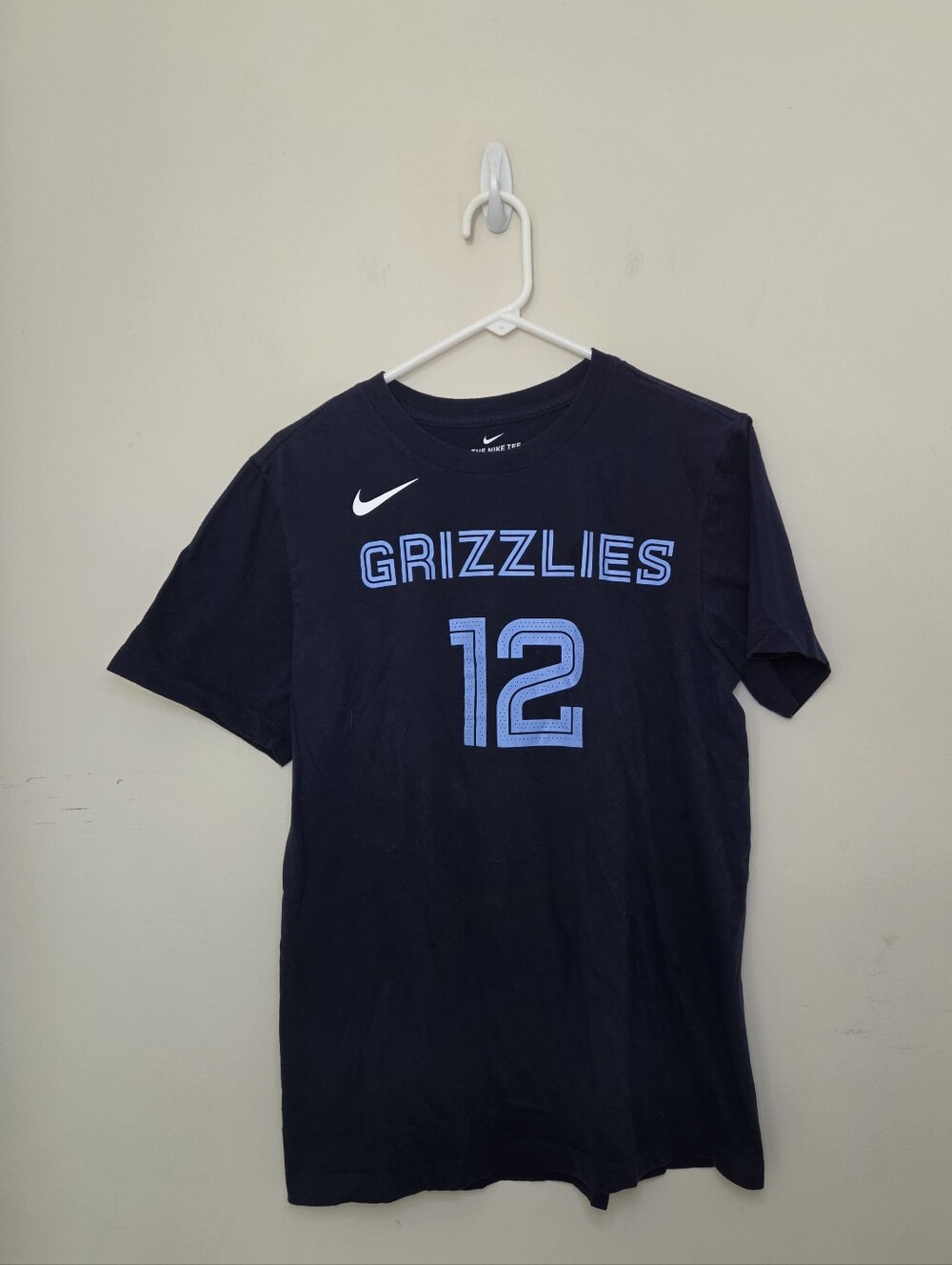The Nike Tee Unisex NBA Grizzlies #12 Morant T-shirt Sz Small